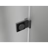 Mexen Lunar-B L left hinged shower door 130 cm, transparent, gun metal - 832SL-130-050-95-00-L