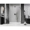 Mexen Lunar-B L dušiseina, vasak, 135 cm, läbipaistev, gun metal - 832SL-135-050-95-00-L