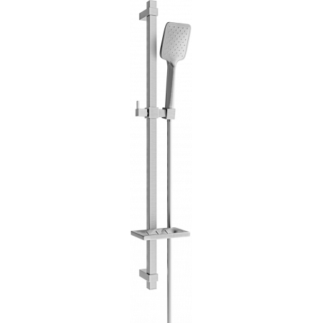 Mexen DQ62 sliding shower set, brushed gun gray - 785624581-66