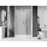 Mexen Lunar-B L porte de douche battante gauche 115 cm, transparent, nickel brossé - 832SL-115-050-97-00-L
