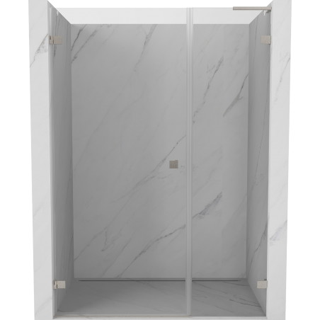 Mexen Lunar-B L dušš uksed, vasakpoolne 120 cm, läbipaistev, harjatud nikkel - 832SL-120-050-97-00-L