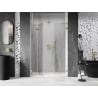 Mexen Lunar-F L folding shower door left 120 cm, transparent, brushed gold - 836SL-120-050-55-00-L
