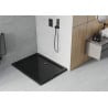 Mexen Flat receveur de douche rectangulaire slim 110 x 90 cm, noir, siphon noir - 40709011B