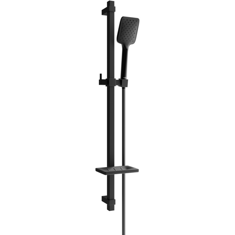 Mexen DQ62 black sliding shower set - 785624581-70