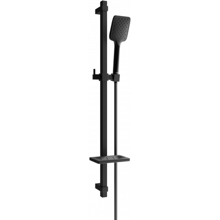 Mexen DQ62 black sliding shower set - 785624581-70