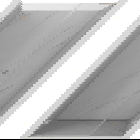 Mexen Lunar-B L drzwi prysznicowe uchylne lewe 150 cm, transparent, nikiel szczotkowany - 832SL-150-050-97-00-L