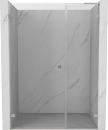 Mexen Lunar-B L Duschdrehtür links 150 cm, transparent, gebürsteter Nickel - 832SL-150-050-97-00-L