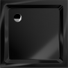Mexen Flat quadratische Duschwanne Slim 100 x 100 cm, schwarz, Chrom-Siphon - 40701010