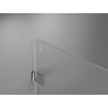 Mexen Lunar-B L 110 cm Right Swing Shower Door, Transparent, Chrome - 832SL-110-050-01-00-P