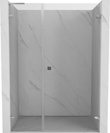 Mexen Lunar-B L desna preklopna tuš vrata 110 cm, prozirna, krom - 832SL-110-050-01-00-P