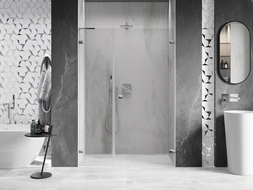 Mexen Lunar-B L puerta de ducha abatible derecha 125 cm, transparente, cromo - 832SL-125-050-01-00-P