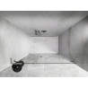 Mexen Lunar-B L duššauks vasak 125 cm, läbipaistev, kroom - 832SL-125-050-01-00-P
