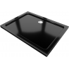 Mexen Flat brodzik prostokątny slim 120 x 100 cm, czarny, syfon chrom - 40701012
