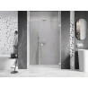 Mexen Lunar-B L dušiuksed parempoolsed 115 cm, läbipaistev, valge - 832SL-115-050-20-00-P