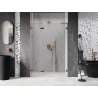 Mexen Lunar-F L folding shower door left 140 cm, transparent, pink gold - 836SL-140-050-60-00-L
