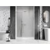 Mexen Lunar-B right hinged shower door 145 cm, transparent, white - 832S-145-050-20-00-P