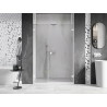 Mexen Lunar-B hinged-dušiuks tiivad parempoolsed 150 cm, läbipaistvad, valge - 832S-150-050-20-00-P