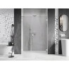 Mexen Lunar-B hinged-dušiuks tiivad parempoolsed 150 cm, läbipaistvad, valge - 832S-150-050-20-00-P