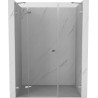 Mexen Lunar dušiukse vasak pöördeuks 120 cm, läbipaistev, kroom - 834S-120-050-01-00-L