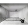 Mexen Lunar dušiukse vasak pöördeuks 120 cm, läbipaistev, kroom - 834S-120-050-01-00-L