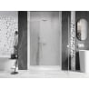 Mexen Lunar-B L right hinged shower door 150 cm, transparent, white - 832SL-150-050-20-00-P