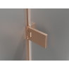 Mexen Lunar-F L kokkupandavad vasak dušiuksed 145 cm, läbipaistev, harjatud vask - 836SL-145-050-65-00-L