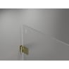 Mexen Lunar-B desna zaokretna tuš vrata 130 cm, prozirna, zlatna - 832S-130-050-50-00-P