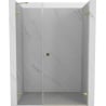 Mexen Lunar-B drzwi prysznicowe uchylne prawe 135 cm, transparent, złote - 832S-135-050-50-00-P