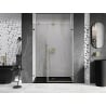 Mexen Lunar-B right hinged shower door 145 cm, transparent, gold - 832S-145-050-50-00-P