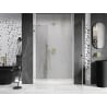Mexen Lunar-B portes de douche pivotantes à droite 145 cm, transparentes, dorées - 832S-145-050-50-00-P