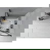 Mexen Rio halfronde douchecabine 80 x 80 cm, zwarte strepen, zwart + Rio douchebak, wit - 863-080-080-70-20-4710