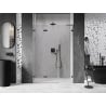 Mexen Lunar-F L porte de douche pliantes gauche 150 cm, transparent, gris fusil brossé - 836SL-150-050-66-00-L