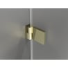 Mexen Lunar-B L porte de douche battante droite 140 cm, transparentes, dorées - 832SL-140-050-50-00-P