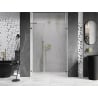 Mexen Lunar-B L porte de douche battante droite 140 cm, transparentes, dorées - 832SL-140-050-50-00-P
