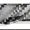 Mexen Lunar-B L douchedeur naar buiten draaiend rechts 140 cm, transparant, goud - 832SL-140-050-50-00-P