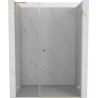 Mexen Lunar-B L duššiväravad parempoolsed 110 cm, läbipaistev, harjatud kuldne - 832SL-110-050-55-00-P