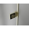 Mexen Lunar-B L puerta de ducha abatible derecha 115 cm, transparente, dorado cepillado - 832SL-115-050-55-00-P