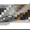 Mexen Rio halfronde douchecabine 80 x 80 cm, grafiet, goud + Flat douchebak, wit - 863-080-080-50-40-4110G
