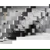 Mexen Lunar-F L Faltbare Duschabtrennung Links 150 cm, transparent, schwarz - 836SL-150-050-70-00-L