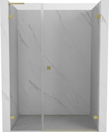 Mexen Lunar-B L desna stranica vrata za tuširanje 150 cm, prozirna, zlatna brušena - 832SL-150-050-55-00-P
