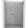 Mexen Lunar-B L dušinurga uksed, hingedega parempoolne 120 cm, läbipaistev, roosa kuld - 832SL-120-050-60-00-P