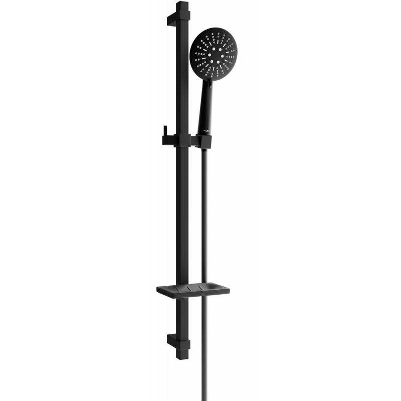 Mexen DQ67 Sliding Shower Set, Black - 785674581-70