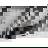 Mexen Lunar-B L draaideur douchedeur rechts 140 cm, transparant, roze goud - 832SL-140-050-60-00-P