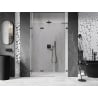 Mexen Lunar-F L porte de douche pliante gauche 110 cm, transparent, gun metal - 836SL-110-050-95-00-L