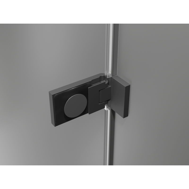 Mexen Lunar-F L faltbare Duschtür links 120 cm, transparent, Gun Metal - 836SL-120-050-95-00-L