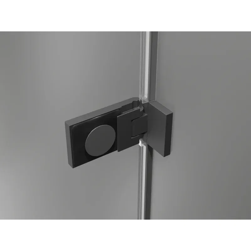 Mexen Lunar-F L faltbare Duschtür links 130 cm, transparent, Gun Metal - 836SL-130-050-95-00-L