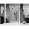 Mexen Lunar-F L kokkupandavad dušiuksed vasak 130 cm, läbipaistev, gun metal - 836SL-130-050-95-00-L