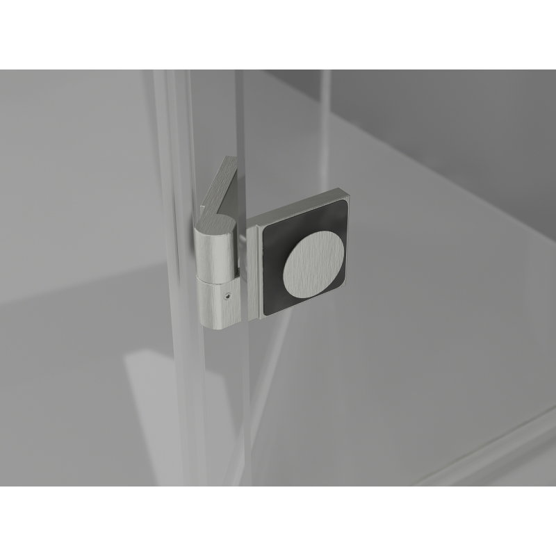 Mexen Lunar-F L klappbar Douche Dieren lénks 110 cm, transparent, gebierste Nickel - 836SL-110-050-97-00-L