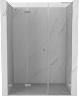 Mexen Lunar-F L vouwdeur douche links 115 cm, transparant, geborsteld nikkel - 836SL-115-050-97-00-L