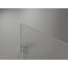 Mexen Lunar-F L porte de douche pliante gauche 140 cm, transparent, nickel brossé - 836SL-140-050-97-00-L